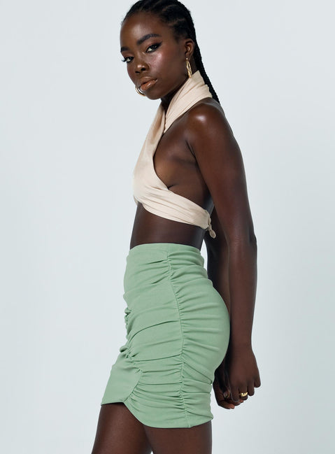 Sweet Melody Mini Skirt Green