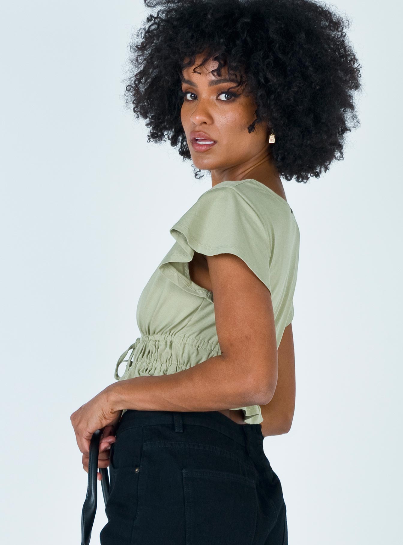 Jamison Reid Crop Top Khaki