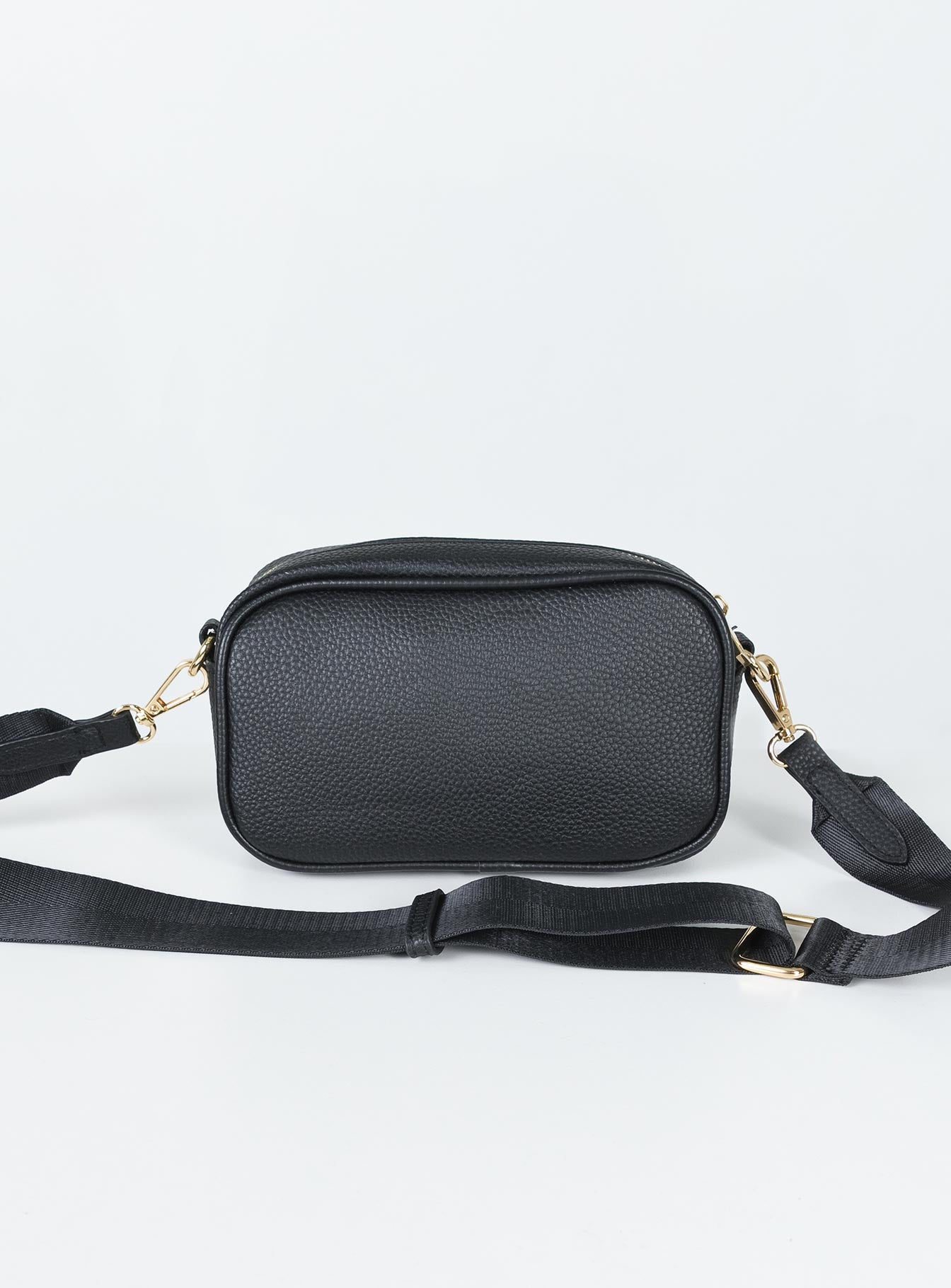 Peta & Jain Lala Crossbody Bag Black Pebble / Gold