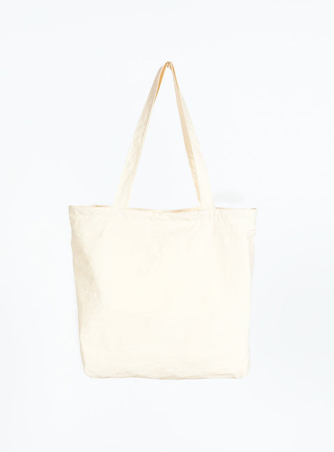 Tote bag Fixed shoulder straps, internal and external slip pockets, drawstring fastening