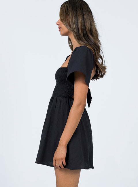 Summer Nights Mini Dress Black