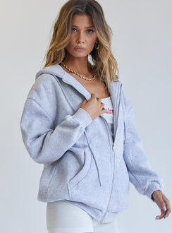 Florida Zip Up Sweatshirt Grey
