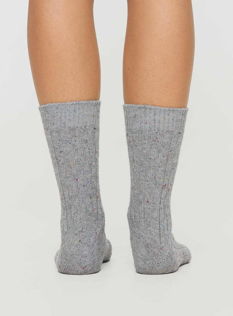 Gatlin Socks Grey Marle