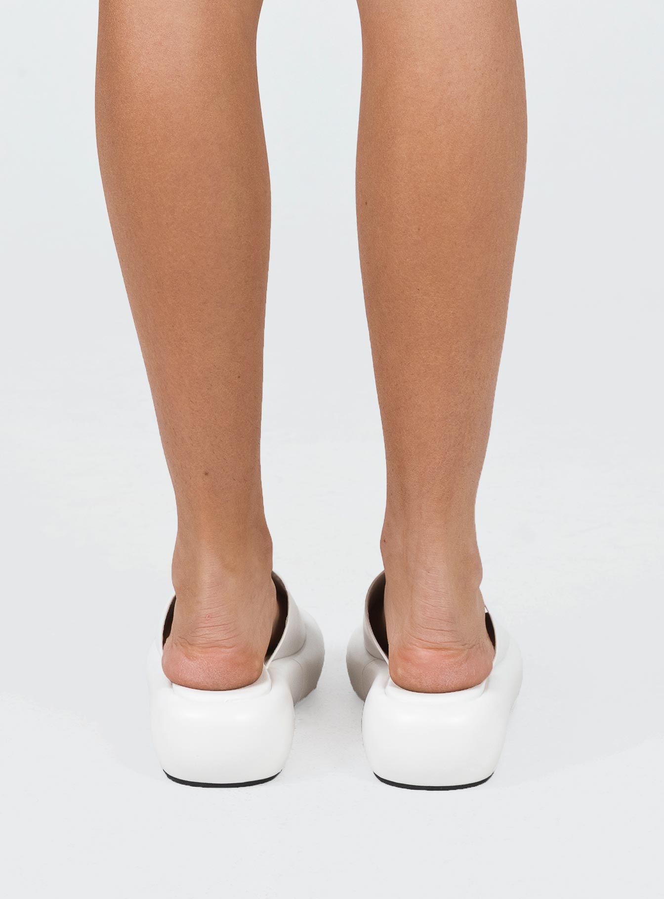 Sandals Faux leather material Single wide upper Padded footbed