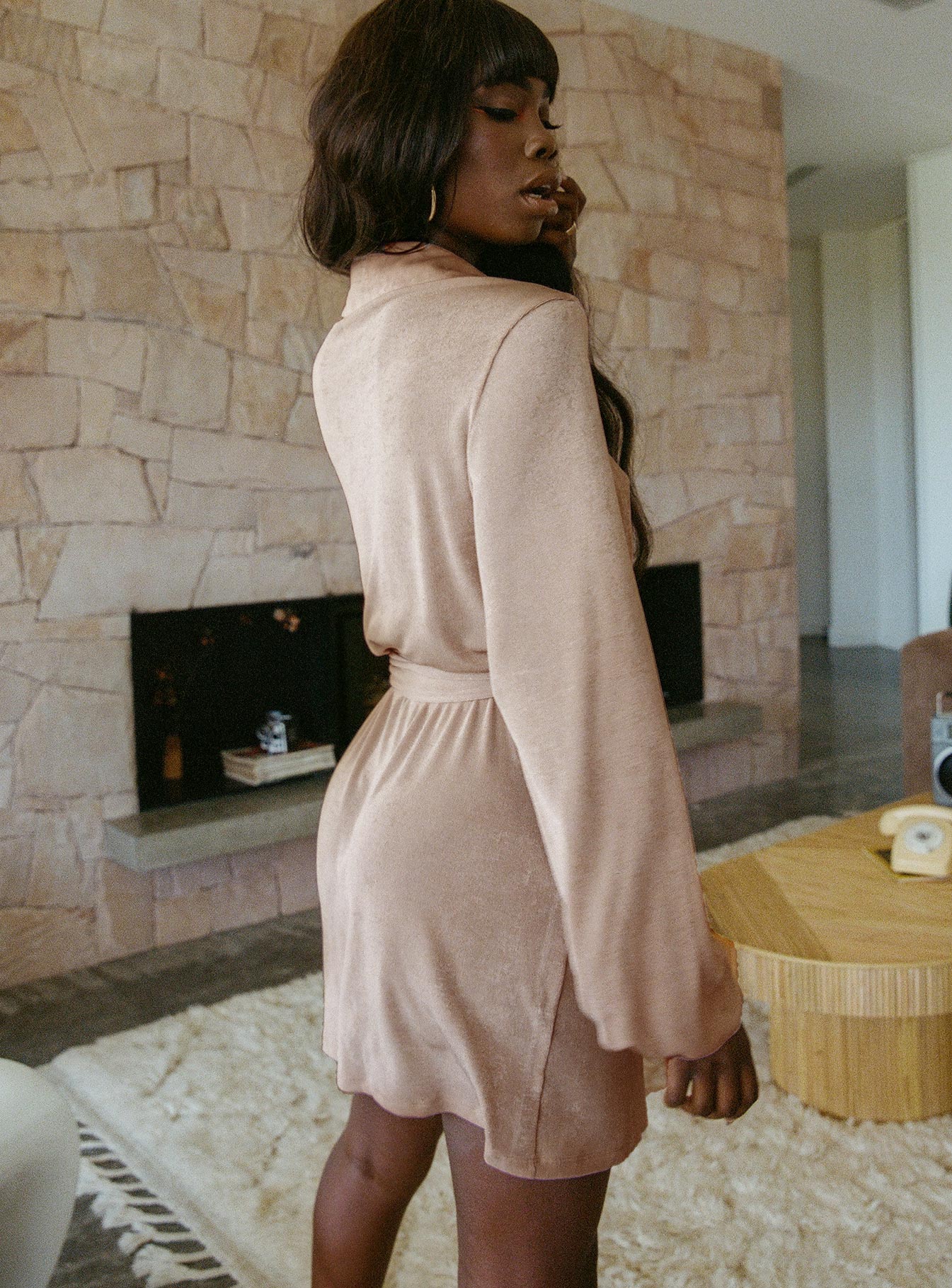 Party Time Mini Dress Champagne