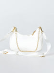 Peta & Jain Paloma Crossbody Bag White Pebble / Gold
