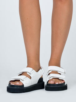 Rue Chunky Sandals White
