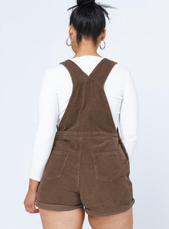 Kacey Short Overalls Brown