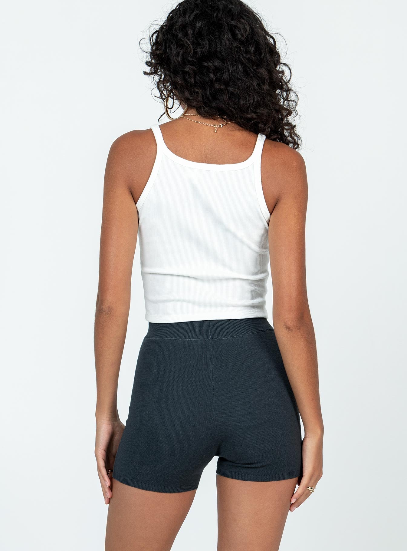 Bike short Soft knit material High waisted Elasticated waist band