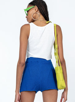 Shorts Knit material  High waisted  Elasticated waistband 