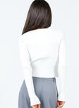 Sweater Slim fitting  Princess Polly Exclusive 52% acrylic 28% polyester 20% nylon  Ribbed material  V neckline  Wide waistband 