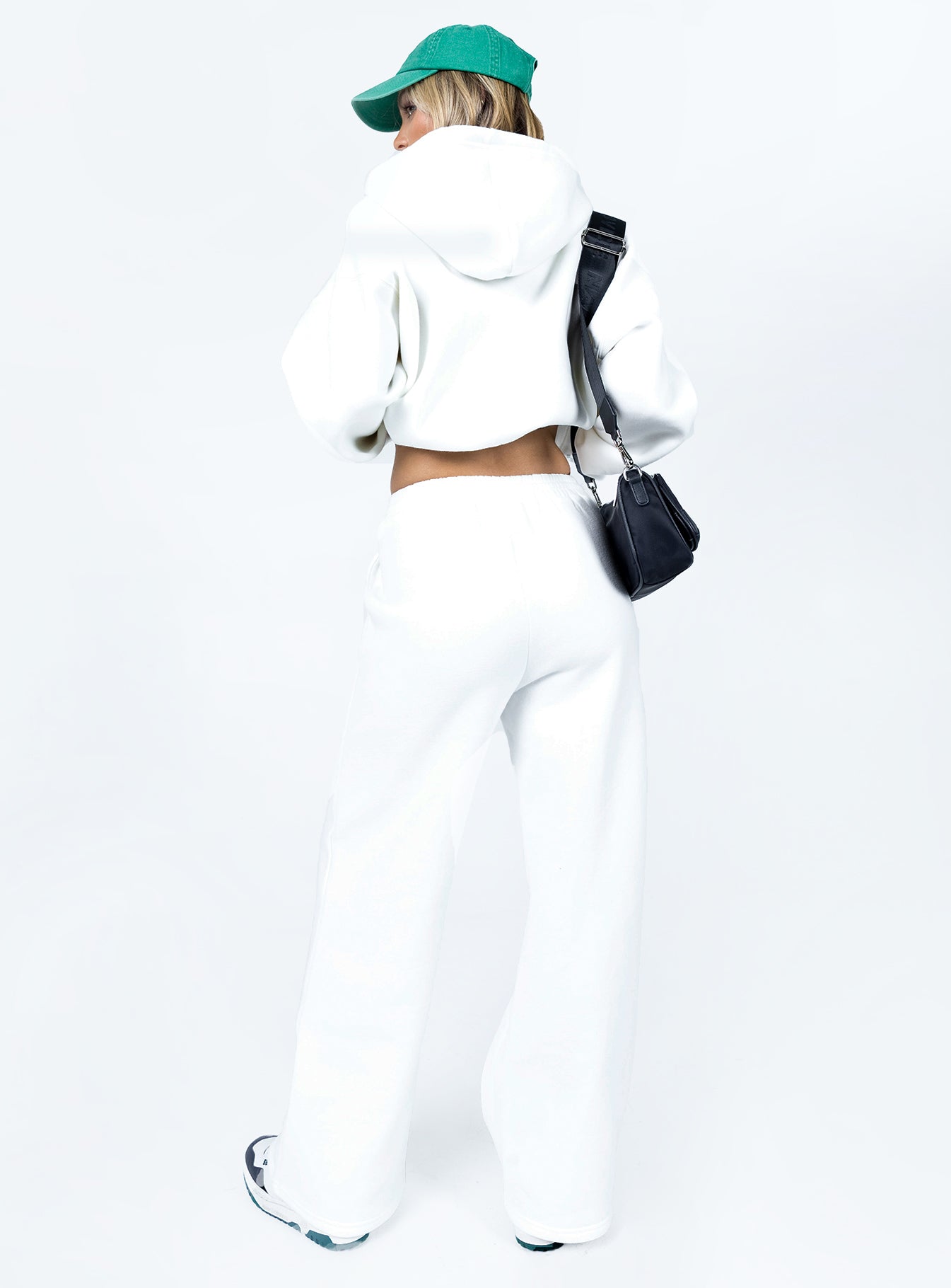 Princess Polly   Kaiden Straight Leg Track Pant White