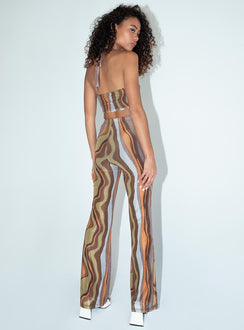 Princess Polly   Motel Herly Trouser Earthy Gradient Brown