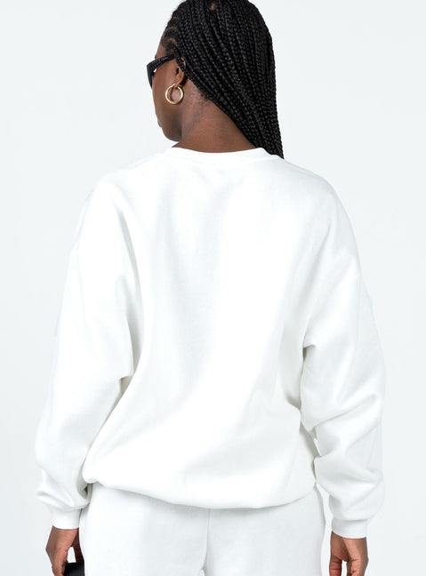 Vaycay Sweatshirt White Princess Polly  long 