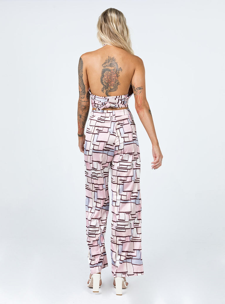 Sara Pants Pink Multi