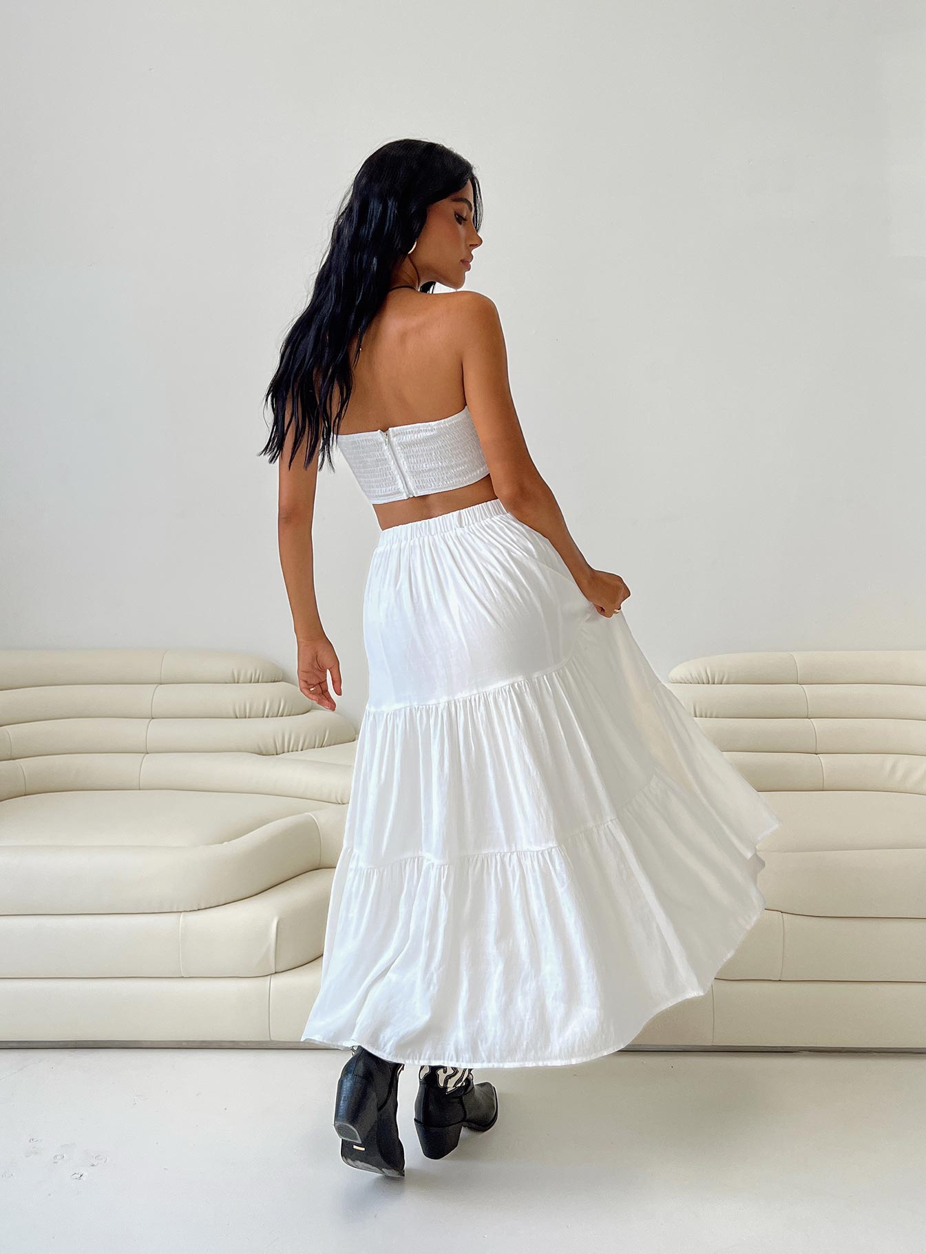 Shop Formal Dress - Allie Set White third image