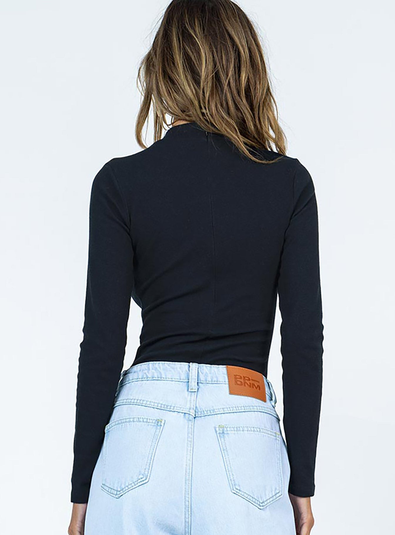 Maleny Long Sleeve Bodysuit Black