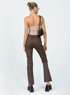Princess Polly   Neiko Pants Brown