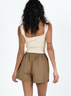 Clark Shorts Beige Princess Polly high-rise 