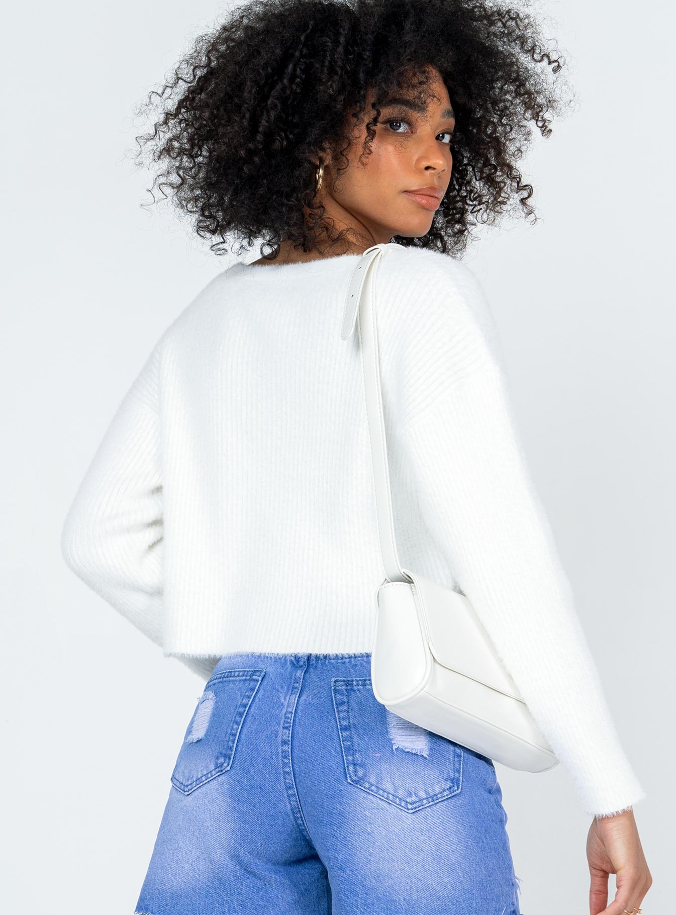 Say So Cardigan Cream Princess Polly  Cropped 