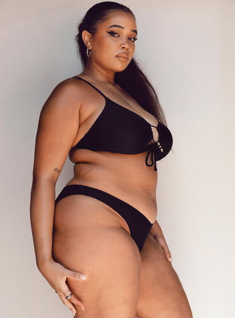 Ashley Bikini Top Black Curve