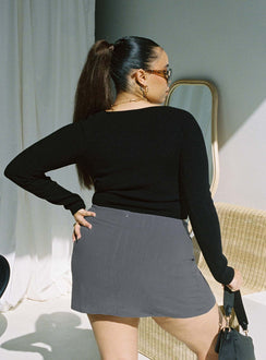 Selby Mini Skirt Grey Curve