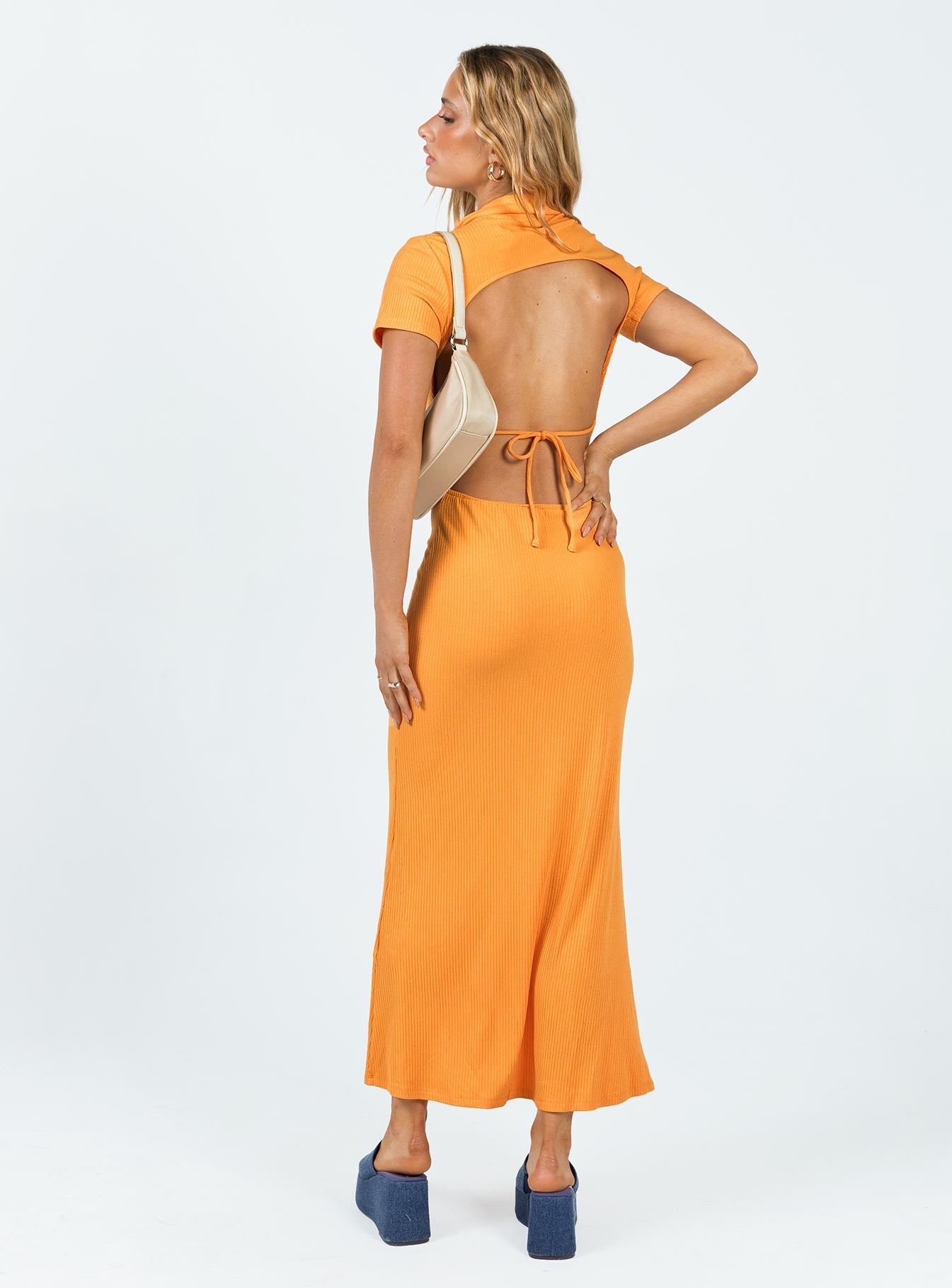 Ravenna Midi Dress Orange