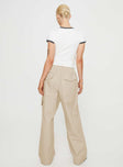 Princess Polly high-rise  Isadore Cargo Pants Beige