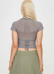 Kalvin Two Piece Mesh Top Soot