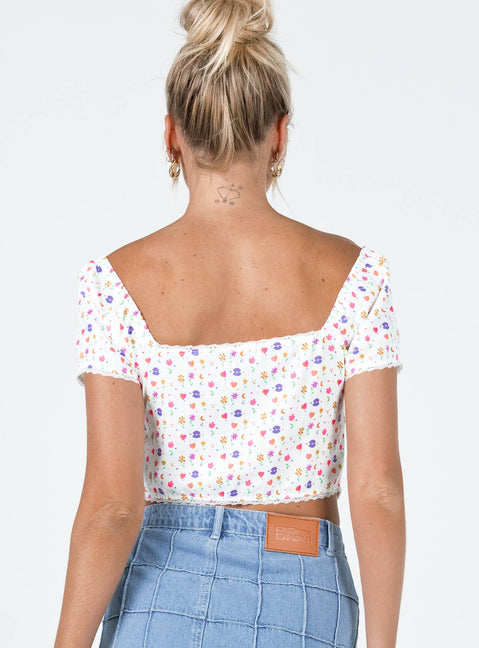 Hearts and All Top Multi