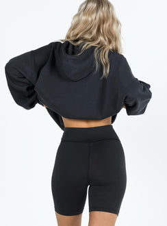 Bike shorts High waisted Elasticated waistband Graphic print Good stretch Unlined