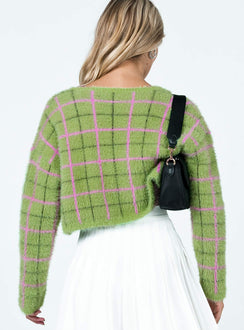 Avanti Cardigan Green Princess Polly  Cropped 