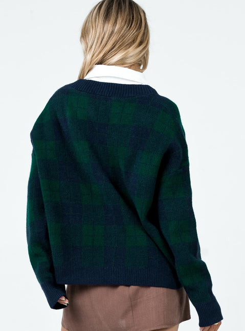 Jerrell Cardigan Navy Princess Polly  long 