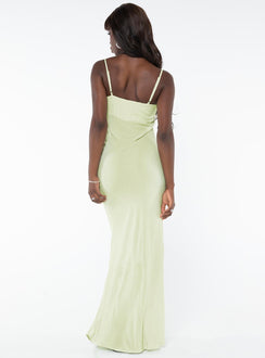 Maxi dress Adjustable shoulder straps, invisible zip fastening at side, cut out under bust Non-stretch, lined bust