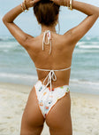 Frill bikini bottoms Graphic print, high-cut leg, cheeky style bottoms Good stretch. fully lined 