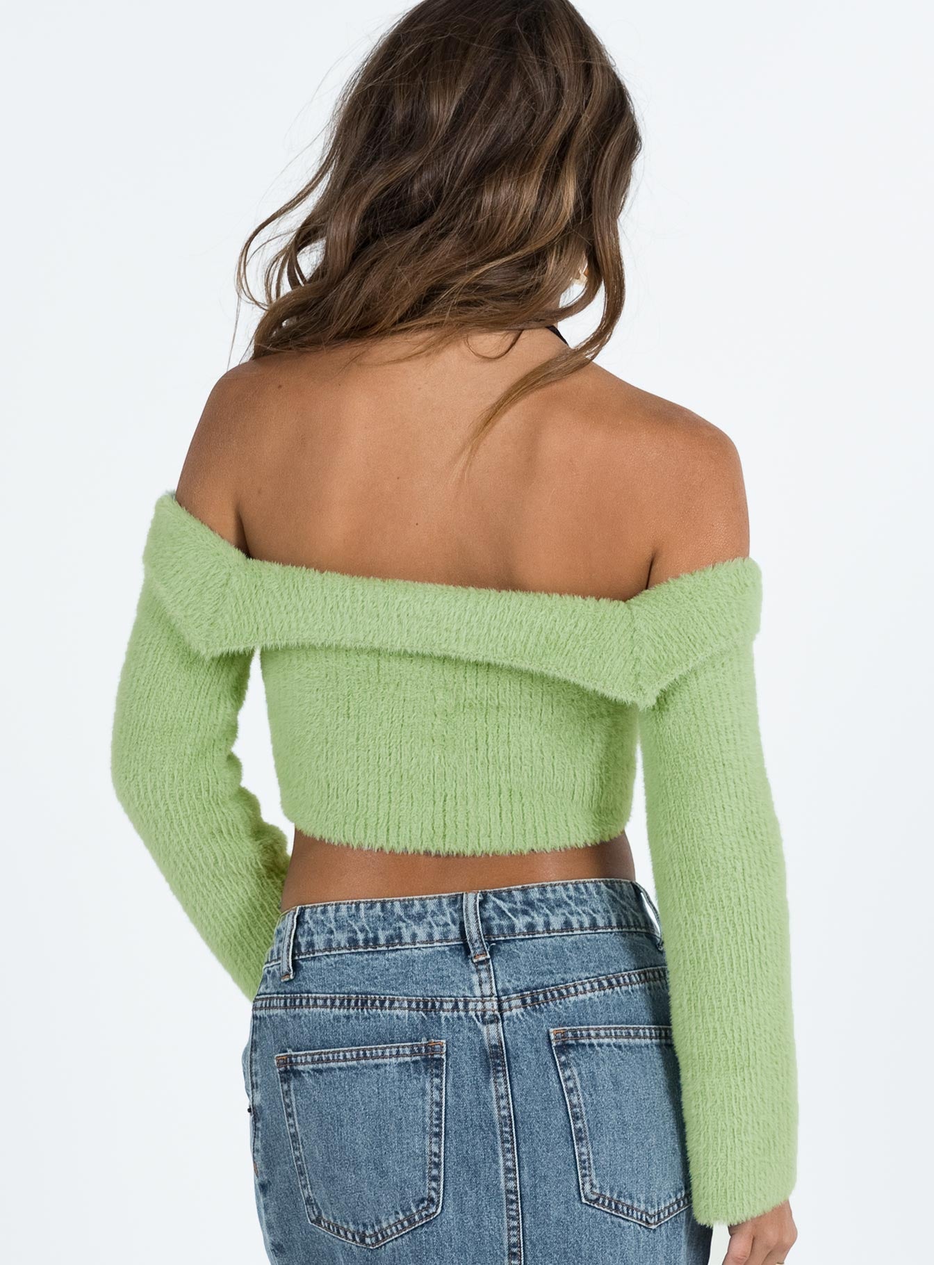 Salas Sweater Green Princess Polly  Cropped 