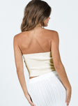 Esher Strapless Top Ivory