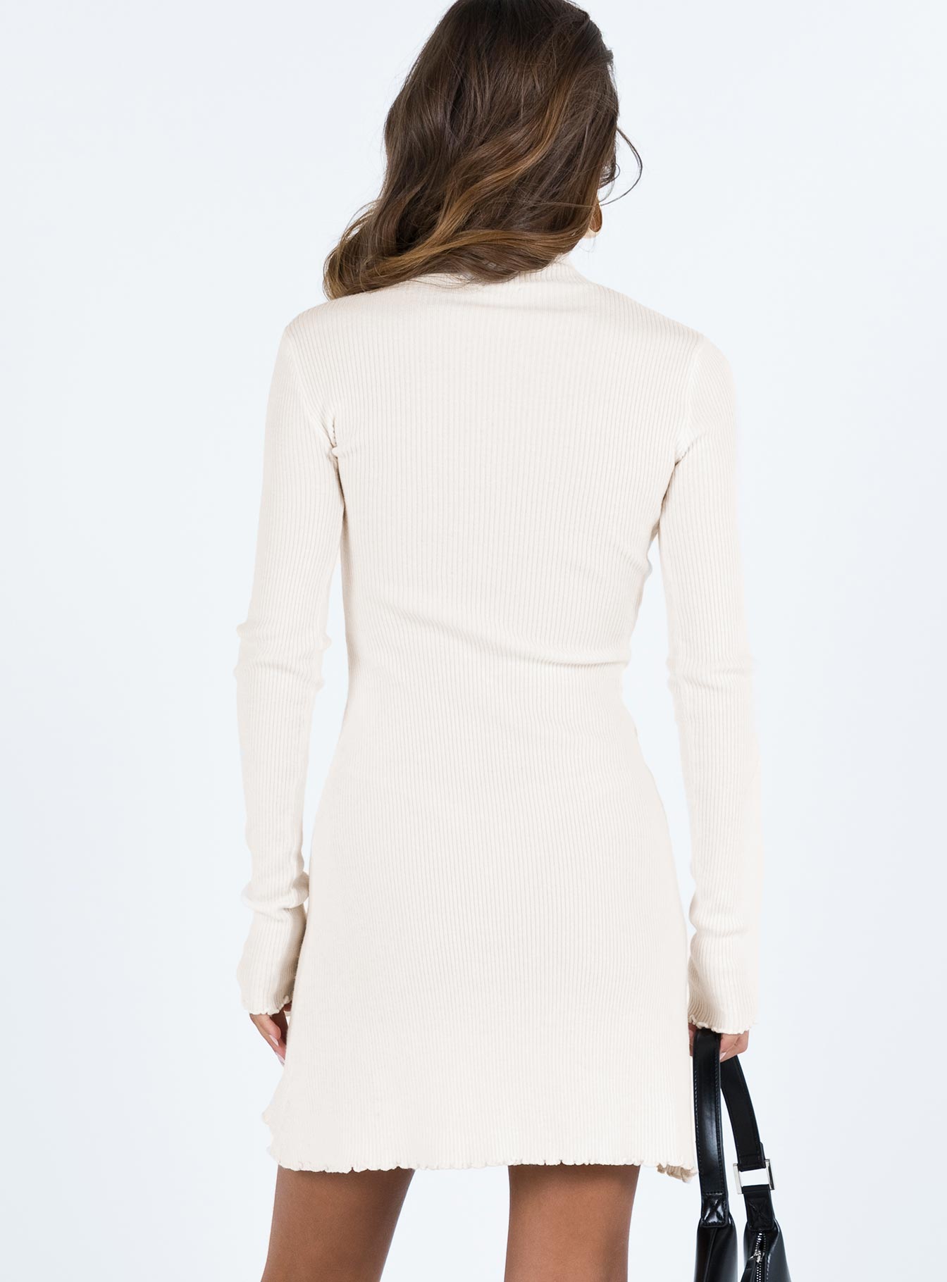 Mella Knit Mini Dress Cream