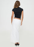 White Lace wrap maxi skirt