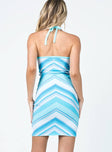Daphne Mini Dress Blue Stripe