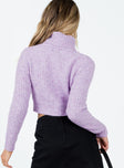 Kai Sweater Purple Princess Polly  Cropped 