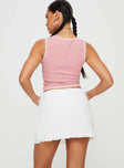 Kennedie Mini Skirt White