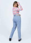 Princess Polly High Rise  Mollie Asymmetric Denim Jeans