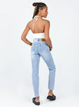 Princess Polly Mid Rise  Evelyn Low Rise Denim Jeans