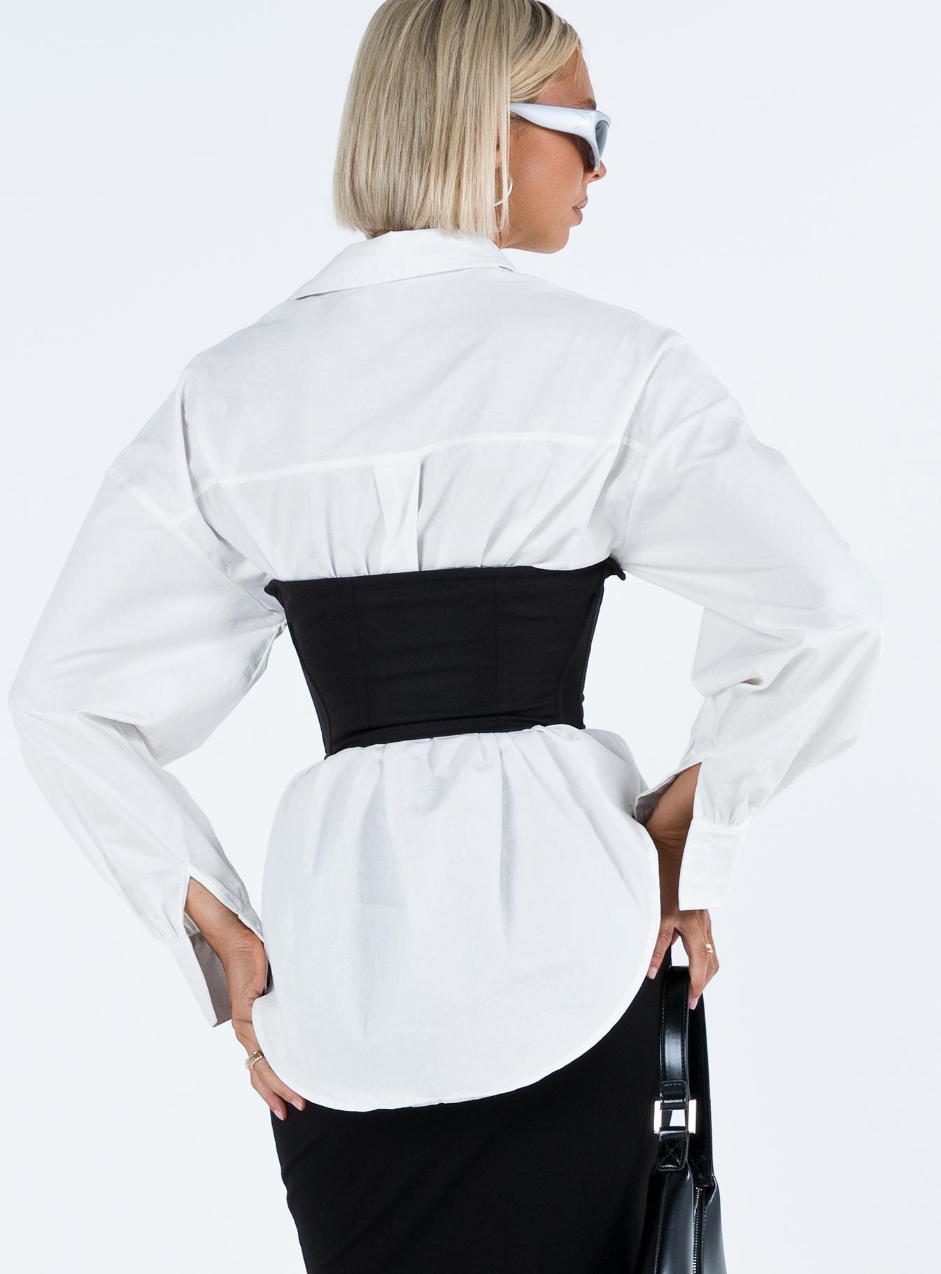 Corset Wired cups Cut out bust Metal fastening closure Boning through bodice Non stretch Fully lined 