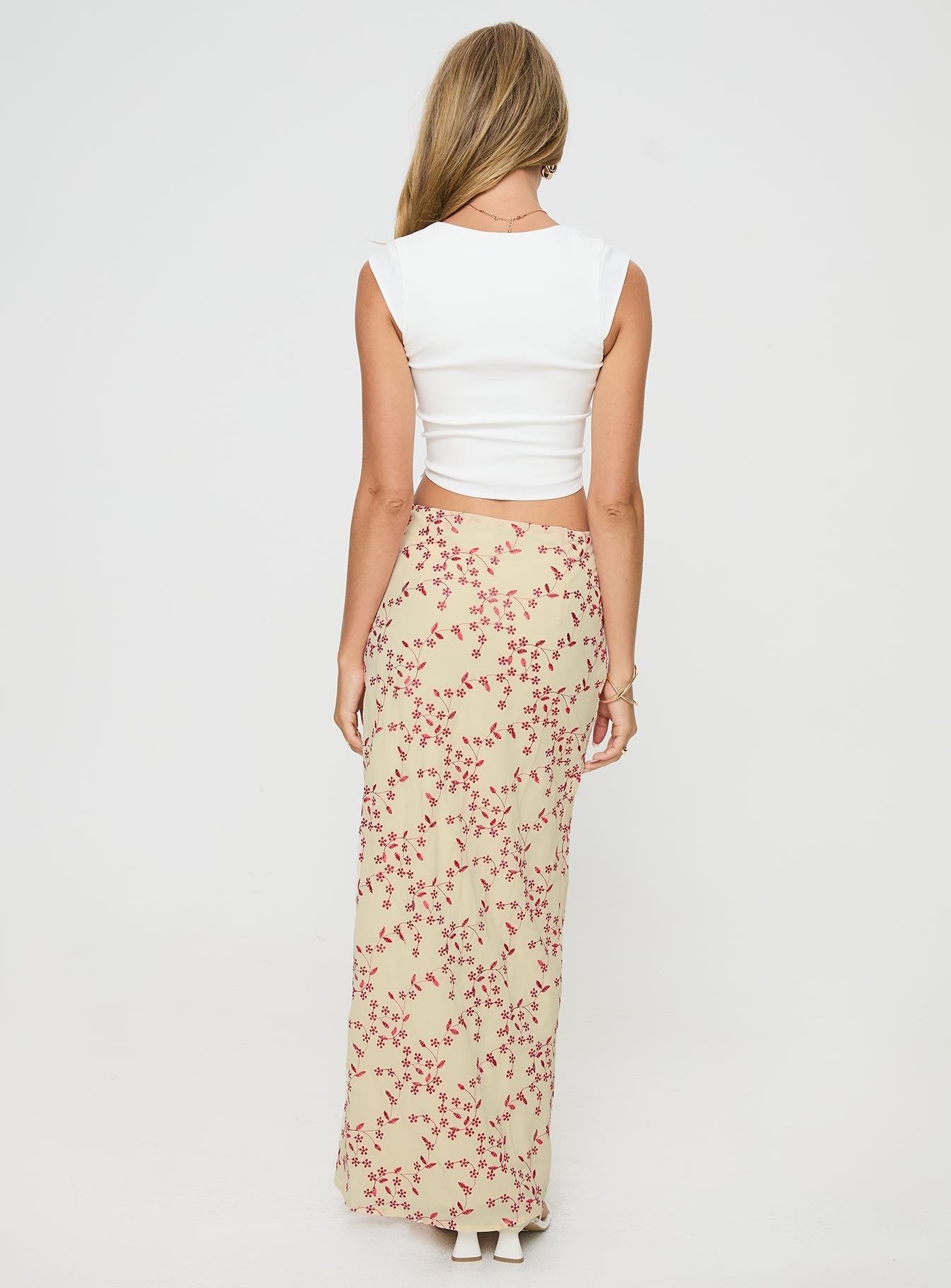 Sweeter Than You Maxi Skirt Cream