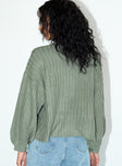 Innerbloom Oversized Sweater Dark Green