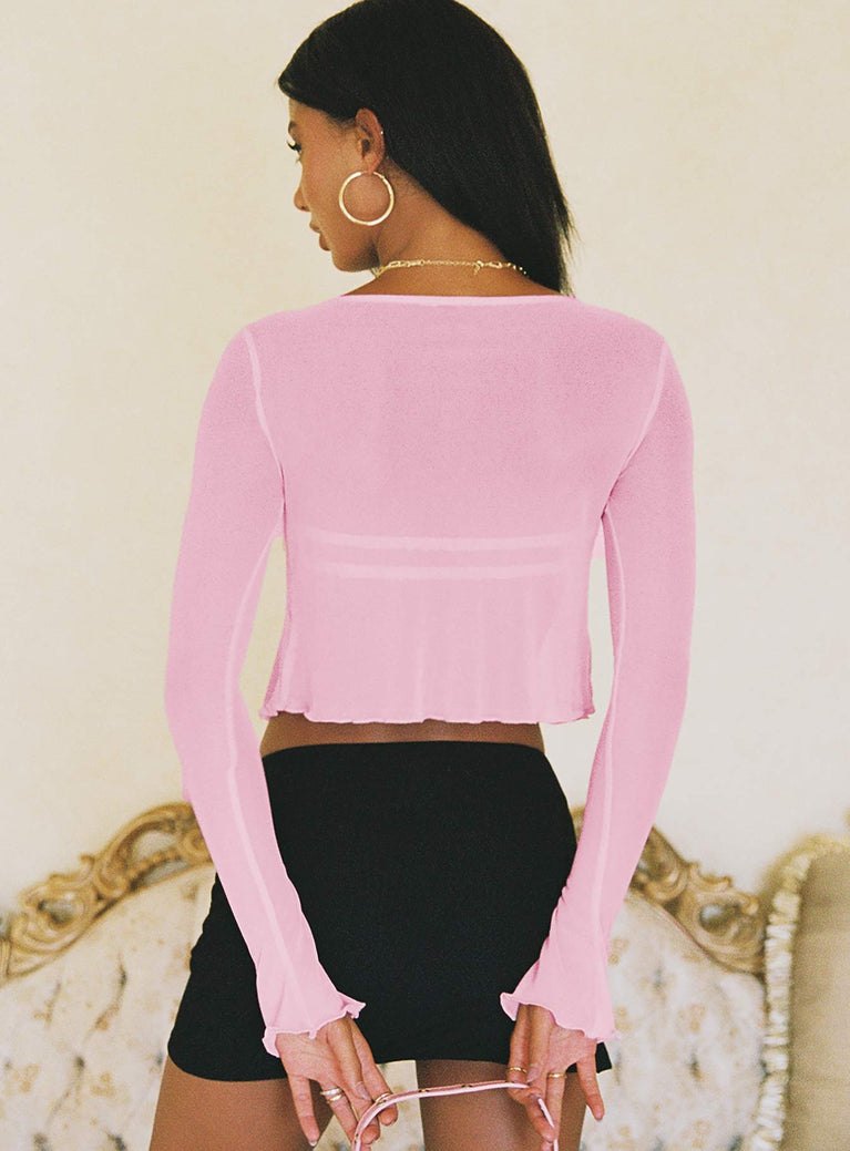 Tasia Long Sleeve Top Pink