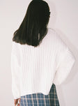 Innerbloom Oversized Sweater White