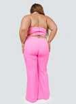 Princess Polly   Marcia Flare Pant Pink Curve